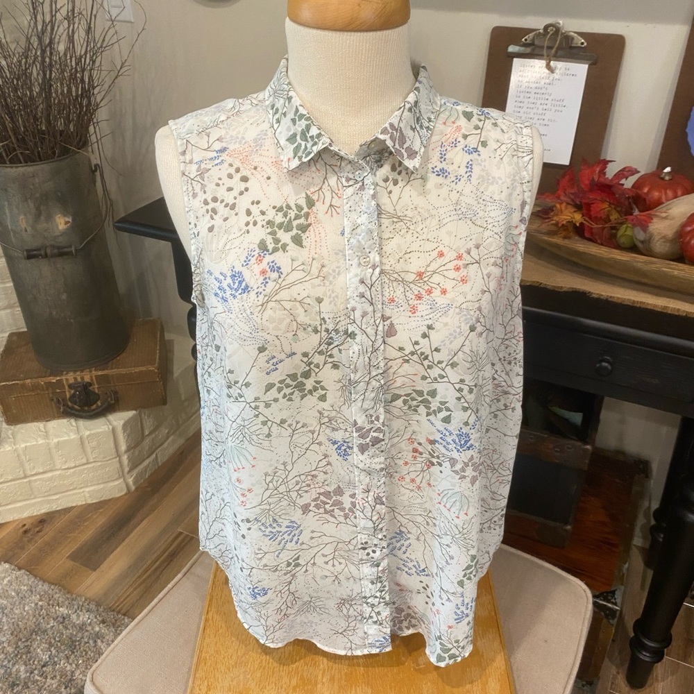 H&M Sheer Sleeveless Shirt